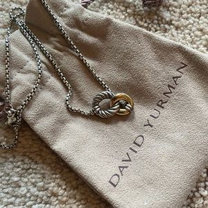 Belmont Double Curb Link Necklace with 18k Gold